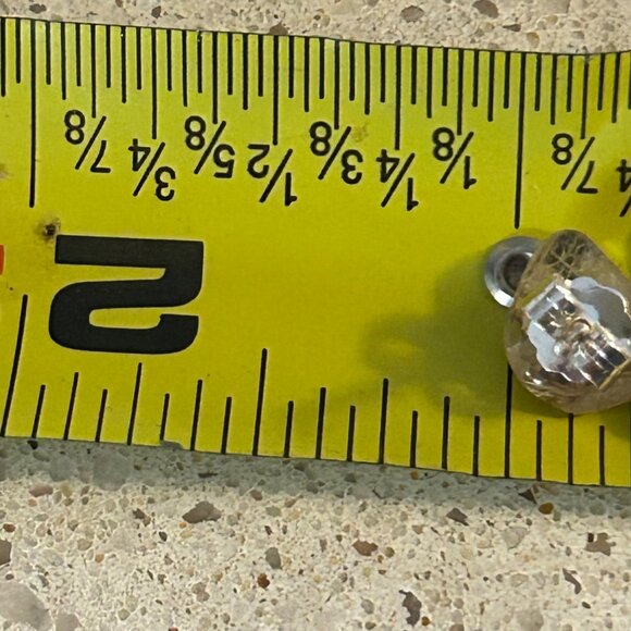 Vintage Sterling Silver Dangle Earrings With Natural Quartz Gemstones - Picture 12 of 12